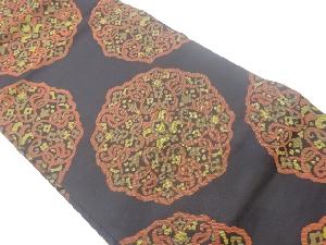 抽象華文模様織出し名古屋帯